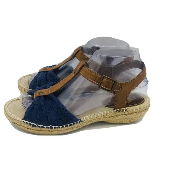 Cliffs Sandals Womens Size 7 M by White Mountain Cheerio T-Strap Espadrille Shoe - Picture 1 of 9